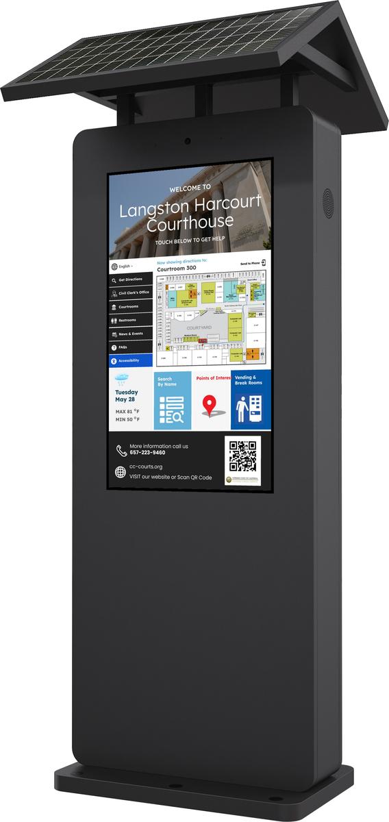 Eflyn Solaris Outdoor Solar Digital Signage mockup 1