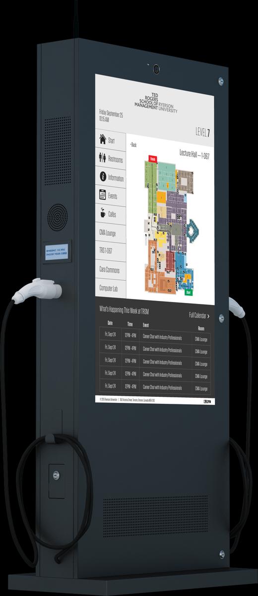 Outdoor EV Charging Station and Interactive Digital Signage V8E Series Mockup 4