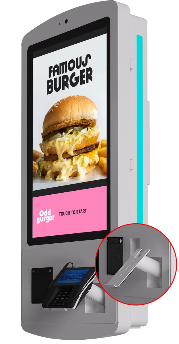 32" Self Order Kiosk – Pin Pad