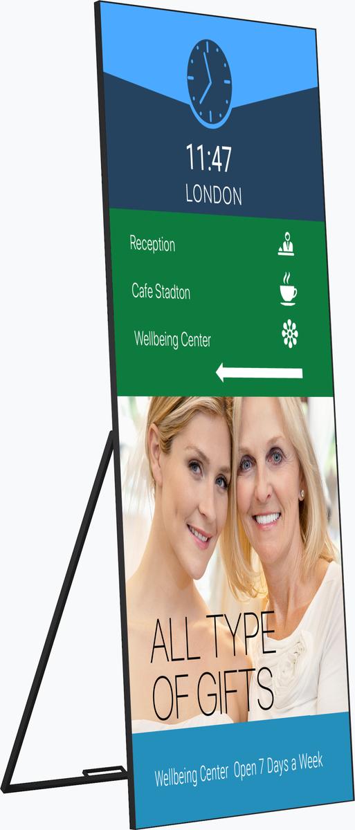 LED Display Stand – Slim Digital Signage Mockup 2