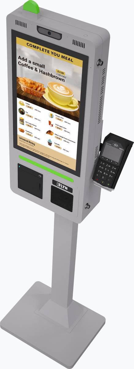 21.5" Flex QSR DONATION SHOPIFY FUNDRAISING with alert – floor standing6