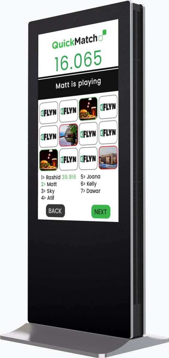 49" Floor Standing Mega Dual Touch Screen Double Sided Digital Signage
