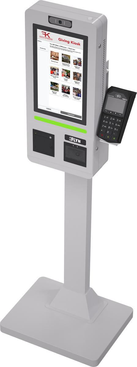 15.6" Flex QSR DONATION SHOPIFY FUNDRAISING without alert – floor standing 8