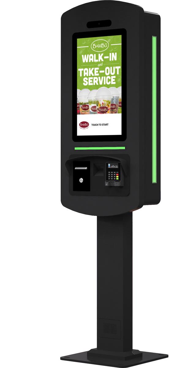SelfServe+ 21.5" Outdoor Self Order Kiosk black no canopy 6