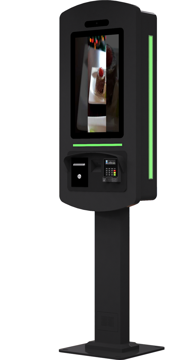 SelfServe+ 21.5" Outdoor Self Order Kiosk black no canopy 6