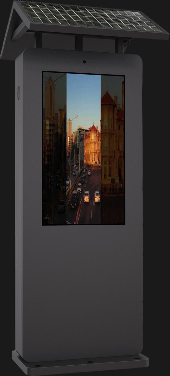 Eflyn Solaris Outdoor Solar Digital Signage mockup 2