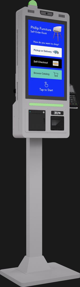 21.5" Flex QSR DONATION SHOPIFY FUNDRAISING with alert – floor standing 9