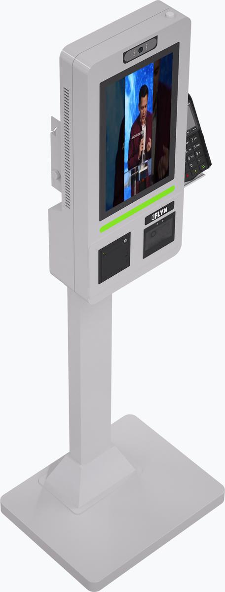 15.6" Self Ordering Kiosk Flex New Pos without Stainless Steel Counter Series Mockup 2