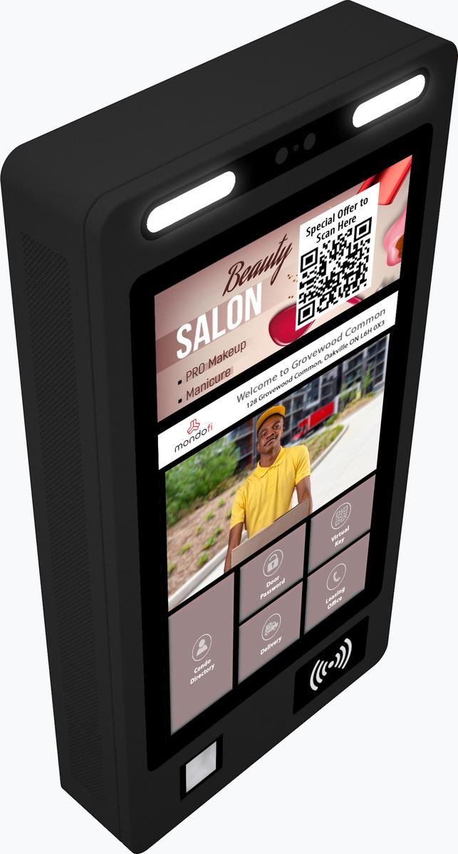 21.5" wallmount munted display mockup 4