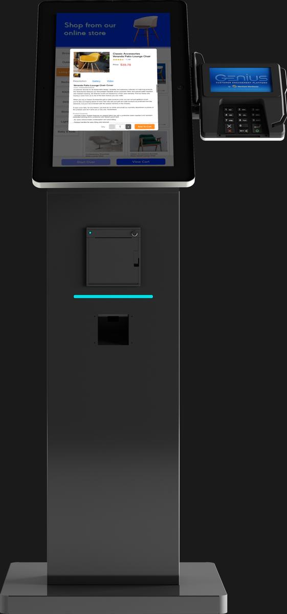 21.5 " Self Ordering Kiosk Max Series Mockup 11