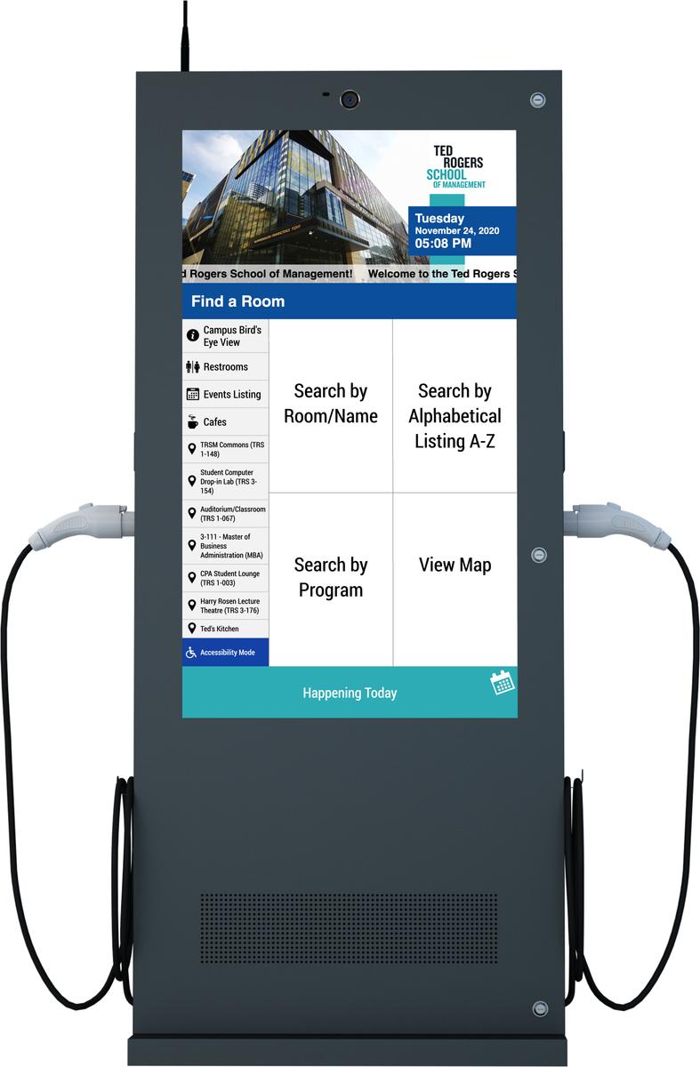 Outdoor EV Charging Station and Interactive Digital Signage V8E Series Mockup 5