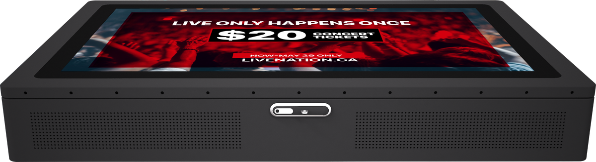 55" Outdoor Nontouch Wallmountable Digital Signage W2 Horizontal Black Mockup 9