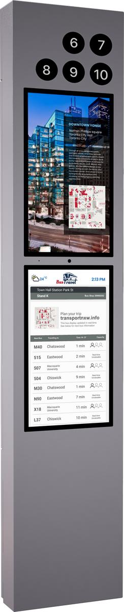 Dual Display Smart Transit Kiosk new 4