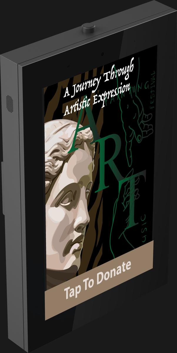 55inches Outdoor Wallmountable Digital Signage Vertical Mockup 5