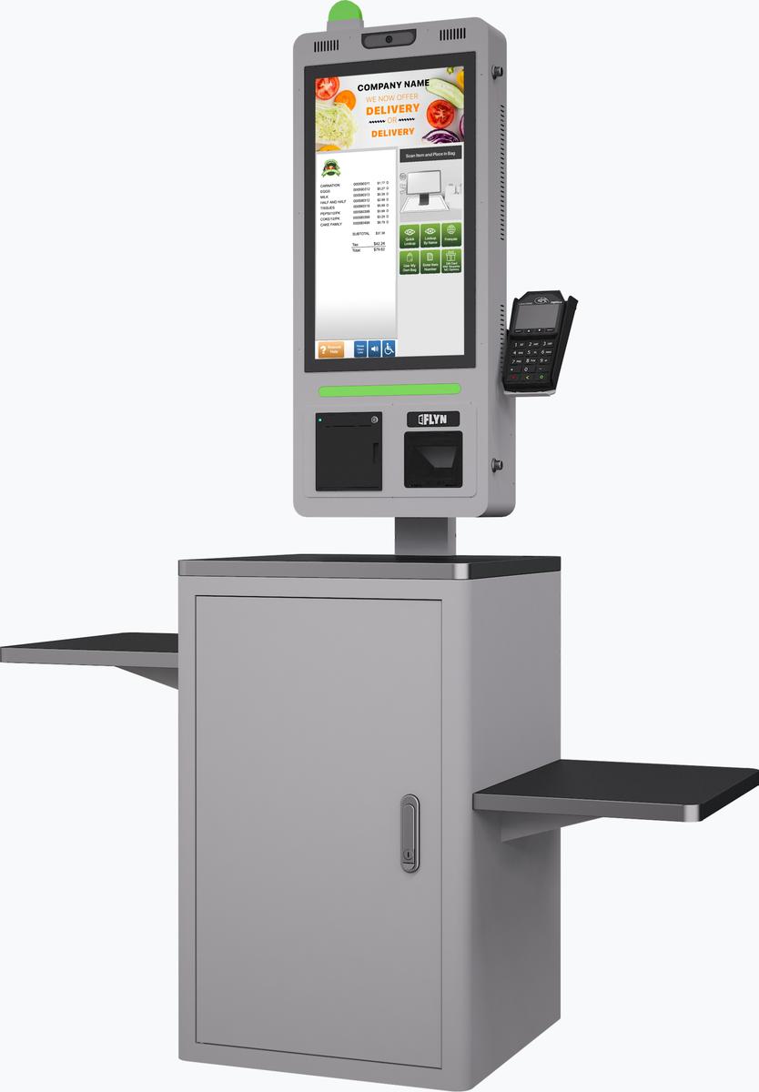 21.5" Self Ordering Kiosk Flex counter checkout station Shopease
