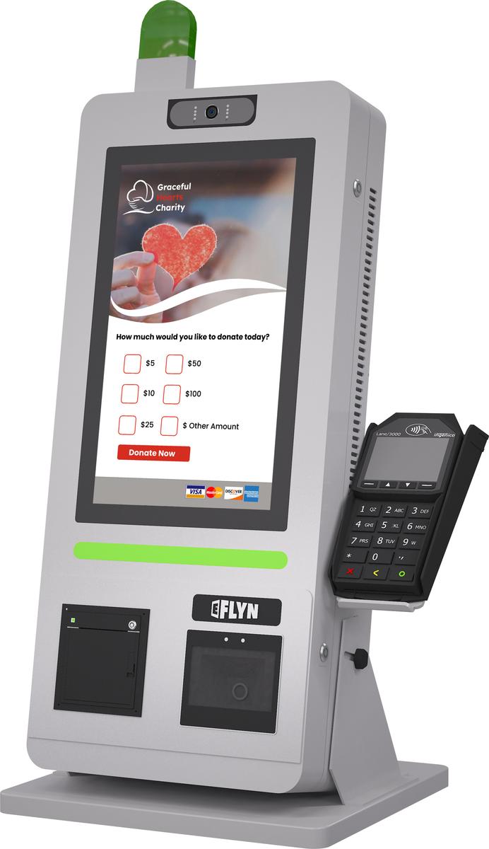 15.6" Flex QSR DONATION SHOPIFY FUNDRAISING with alert – countertop 6