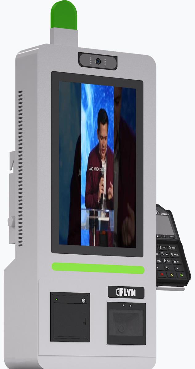 15.6" Flex QSR DONATION SHOPIFY FUNDRAISING with alert – wallmount 2