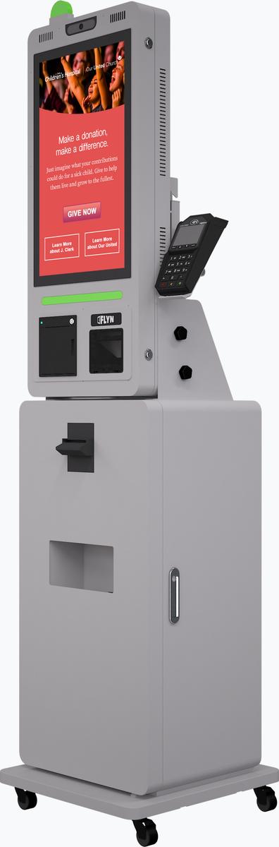 Universal Pay CashBox Cash Acceptor Flex Series self-order kiosks Mockup real image 6
