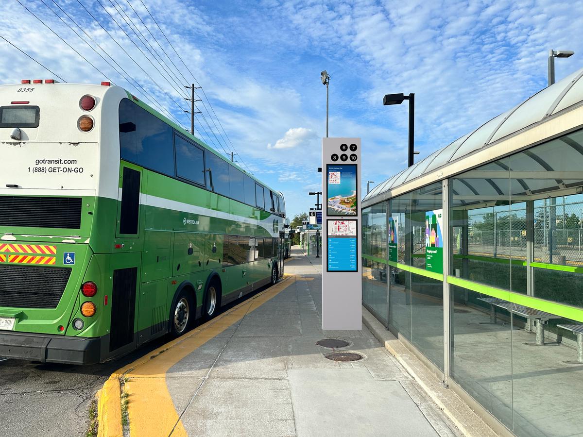 Dual Display Smart Transit Kiosk realphoto 3