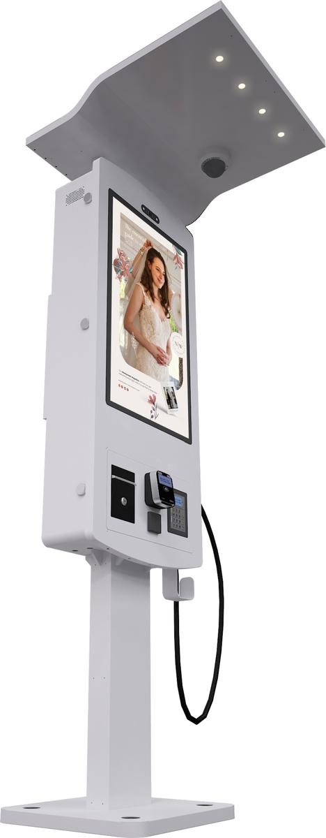 32" Outdoor Quick EV Charging Station Kiosk Mockup 9