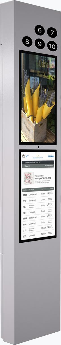 Dual Display Smart Transit Kiosk new 2