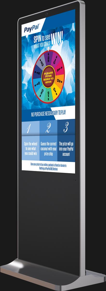49 inches Floor Standing Touch Screen Single Sided Digital Signage Mockup 1