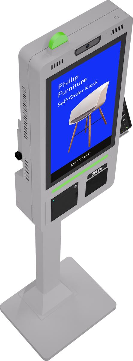 21.5" Flex QSR DONATION SHOPIFY FUNDRAISING with alert – floor standing 3