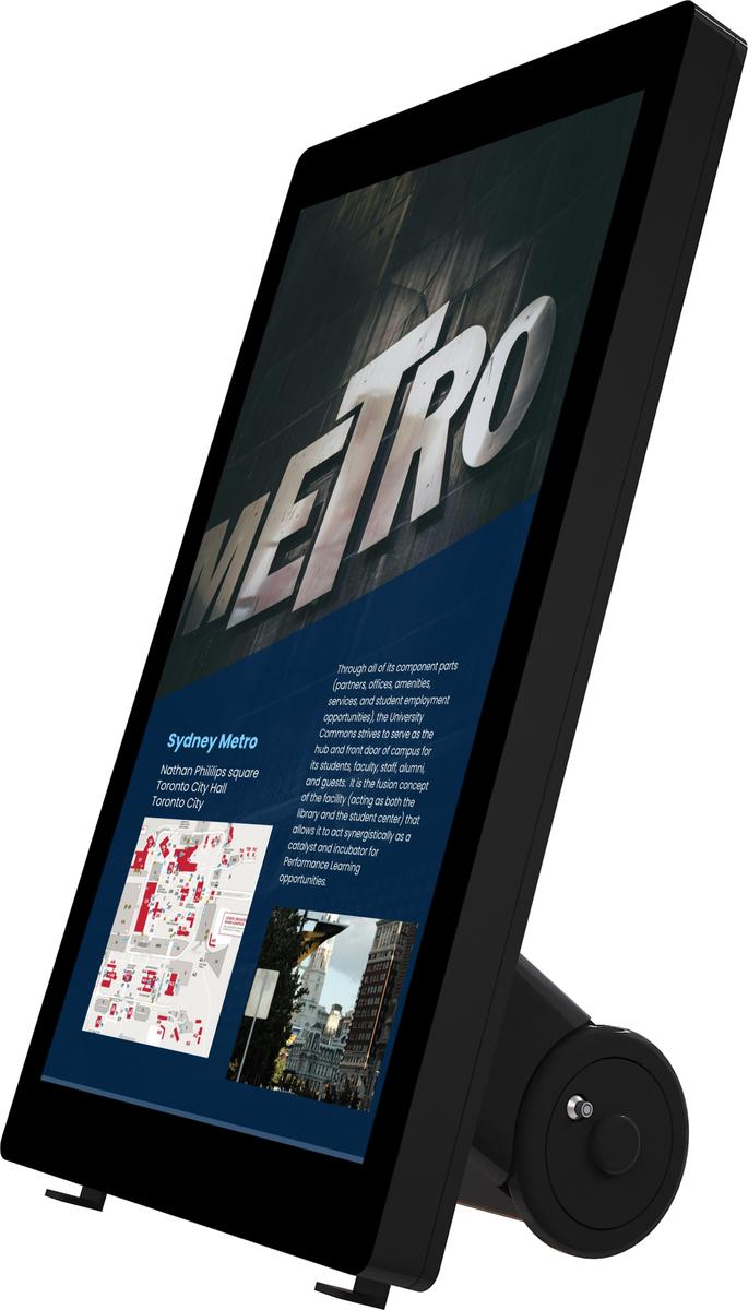 5 Rigel-M Series 43" Portable Outdoor Digital Display A-Board Pro Pavement Signage