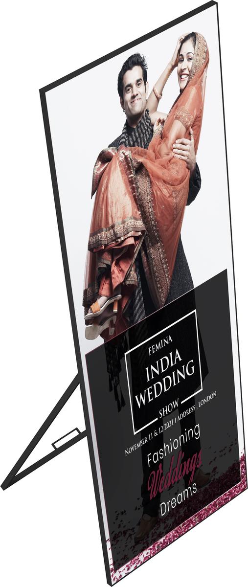 LED Display Stand – Slim Digital Signage Mockup 6