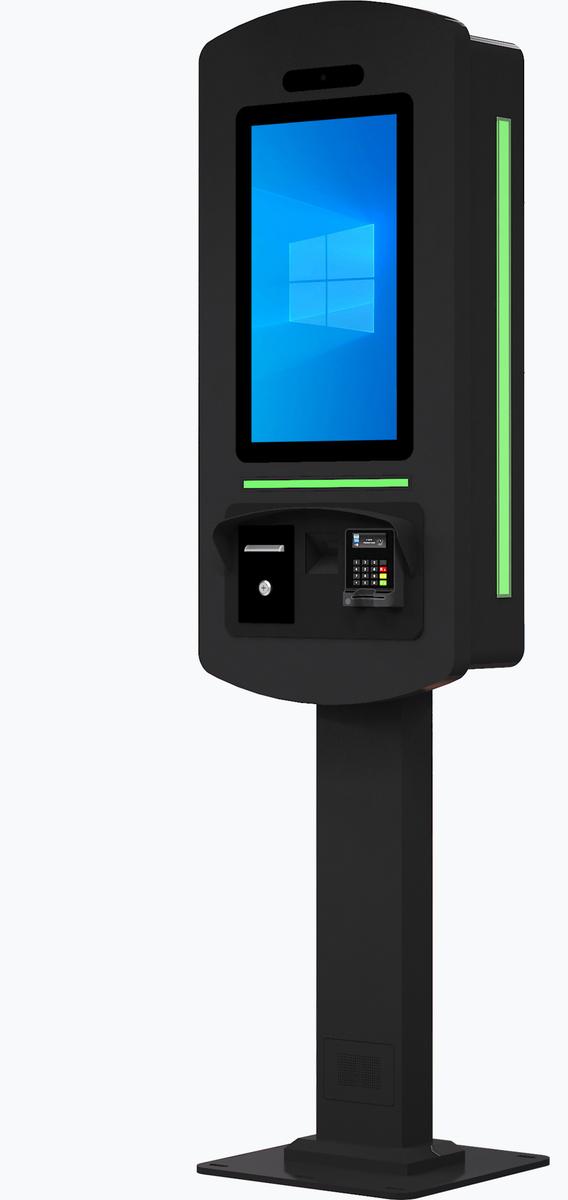 SelfServe+ 21.5" Outdoor Self Order Kiosk black no canopy 6