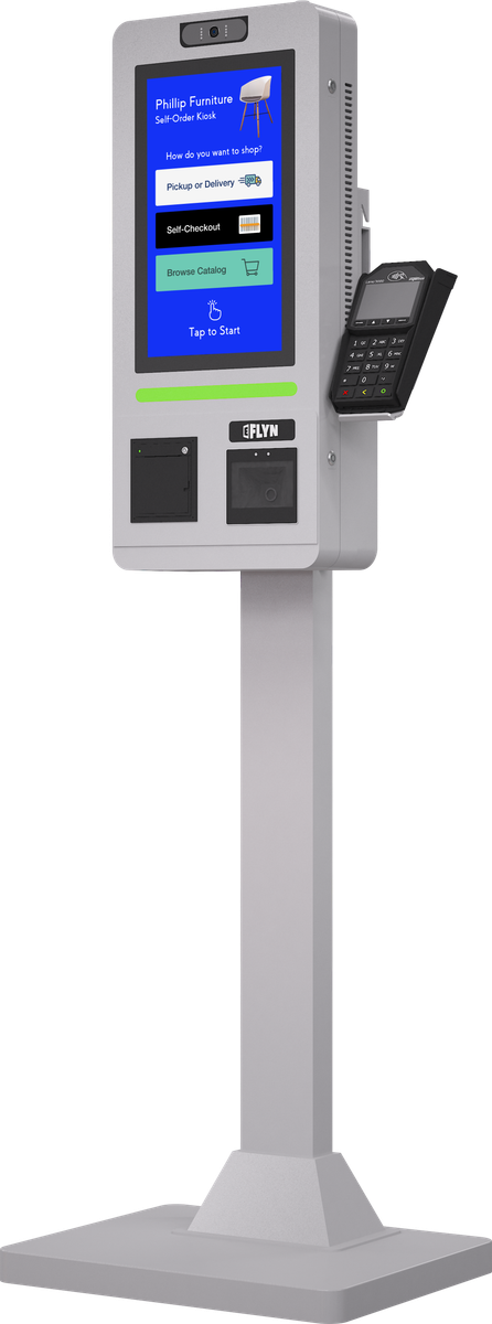 15.6" Flex QSR DONATION SHOPIFY FUNDRAISING without alert – floor standing 6