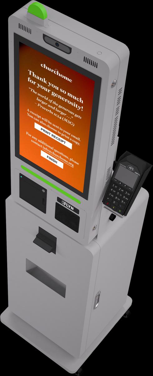 Universal Pay CashBox Cash Acceptor Flex Series self-order kiosks Mockup real image 3