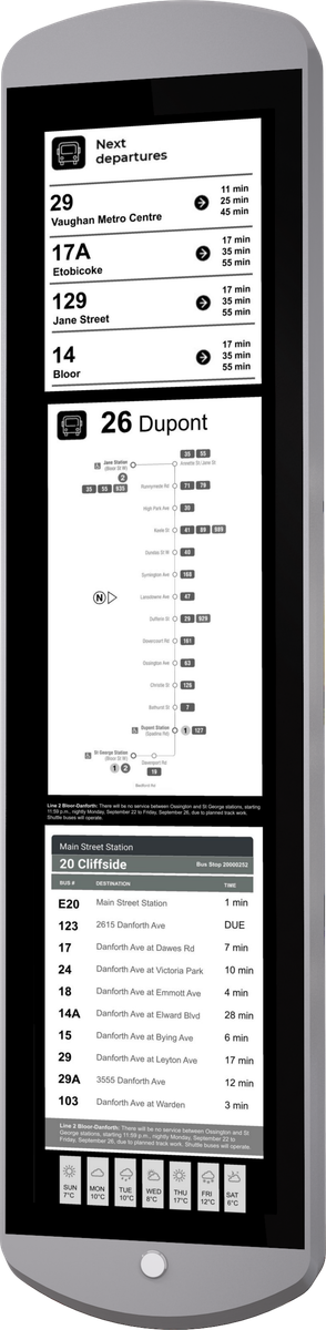 Triple 13″ Outdoor E-Ink Display mockup 1