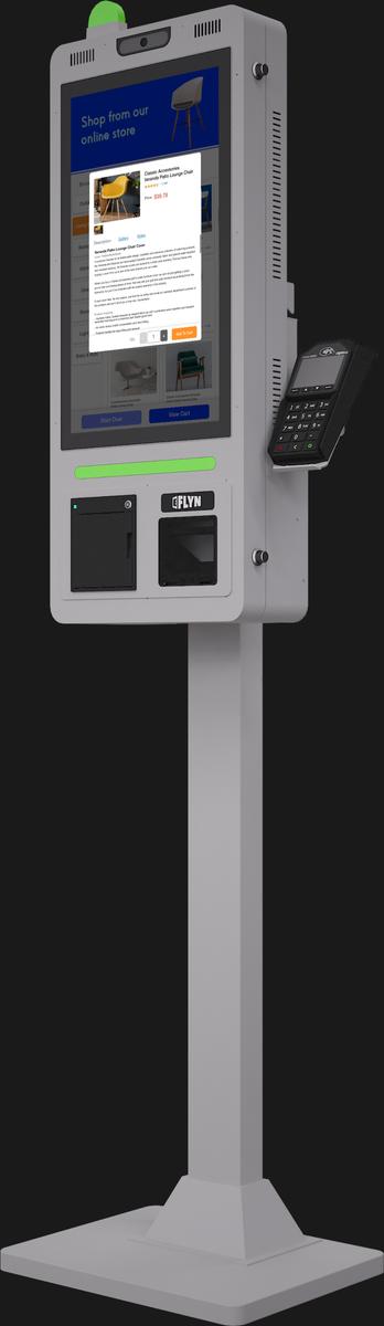 21.5″ Flex QSR DONATION SHOPIFY FUNDRAISING with alert – floor standing 5