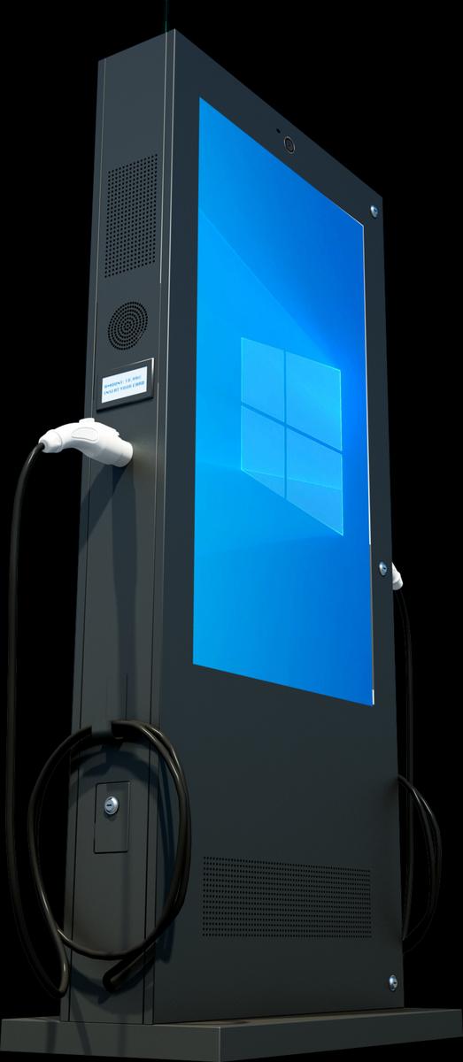 Outdoor EV Charging Station and Interactive Digital Signage V8E Series Mockup 7