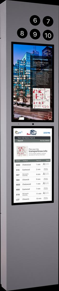 Dual Display Smart Transit Kiosk new 4