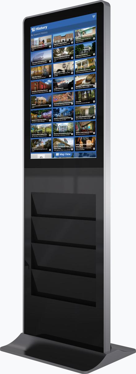 32 inches Floor Standing Interactive Capacitive Multitouch Kiosk mockup 6