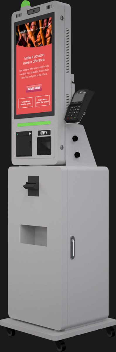 Universal Pay CashBox Cash Acceptor Flex Series self-order kiosks Mockup real image 6