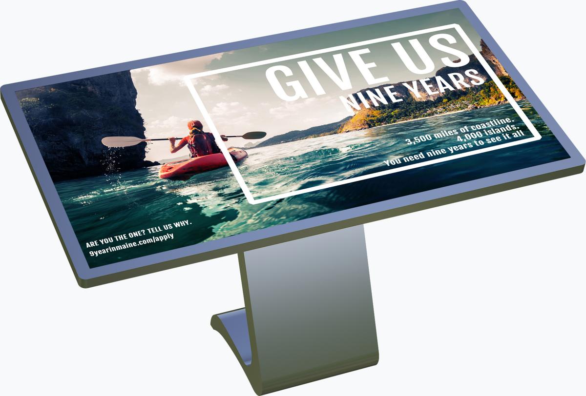 W2i series Indoor Interactive Display Mockup 6