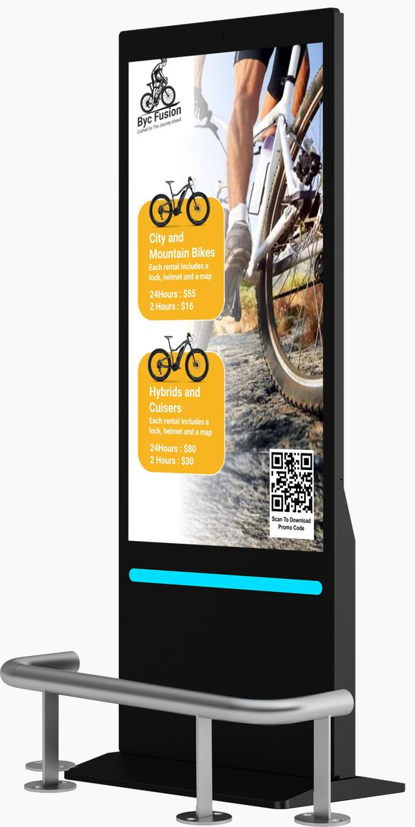 Eflyn I-Series Floor-Standing Digital Signage 2026 Bump-Rails