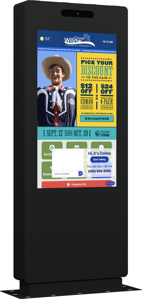 Touch Screen Outdoor Display Screen V8 Series Mockup 9