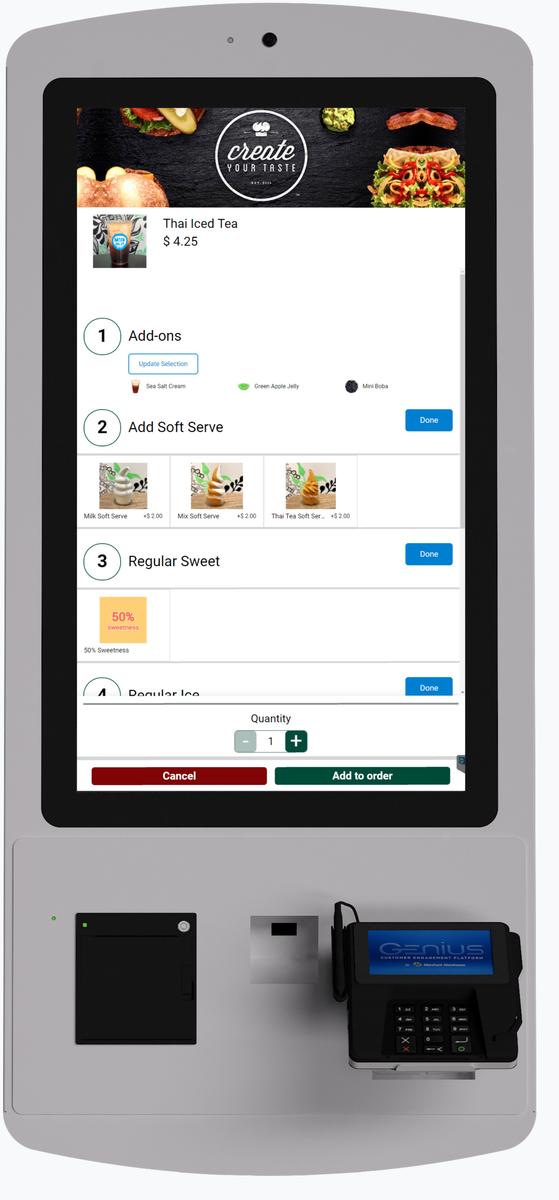 Eflyn 32" Self Order Kiosks Pro Series Mockup 9
