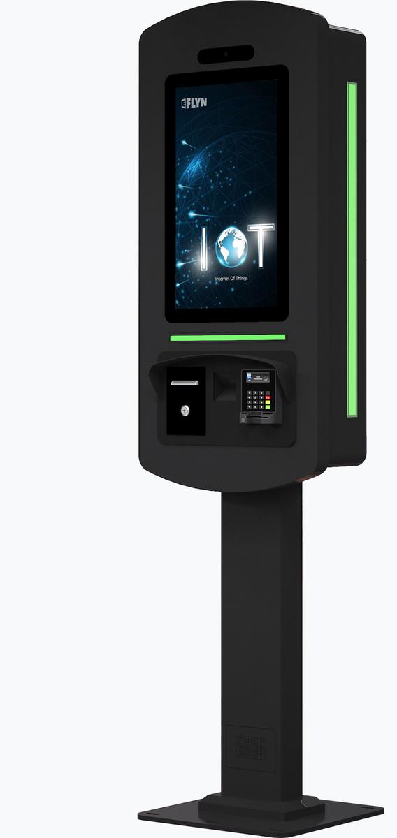 SelfServe+ 21.5" Outdoor Self Order Kiosk black no canopy 6