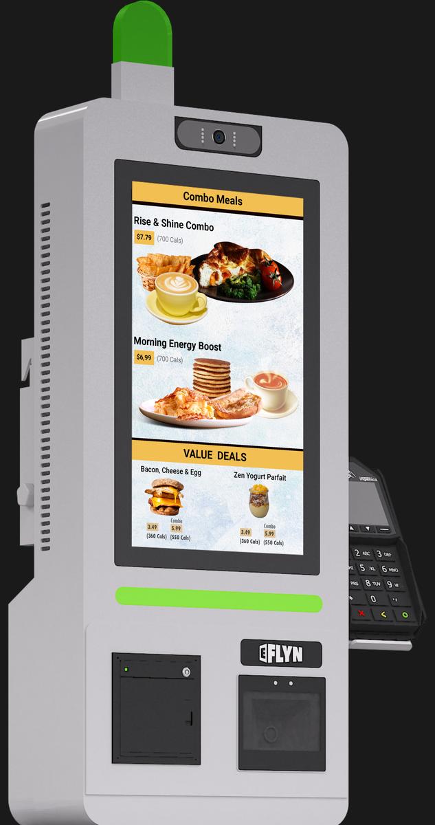 15.6" Flex QSR DONATION SHOPIFY FUNDRAISING with alert – wallmount 2