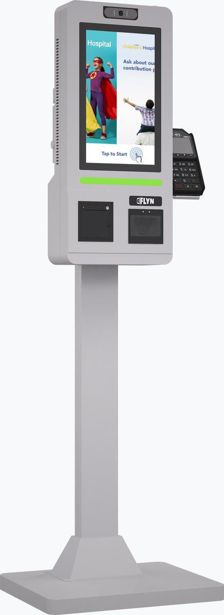 15.6" Flex QSR DONATION SHOPIFY FUNDRAISING without alert – floor standing 7