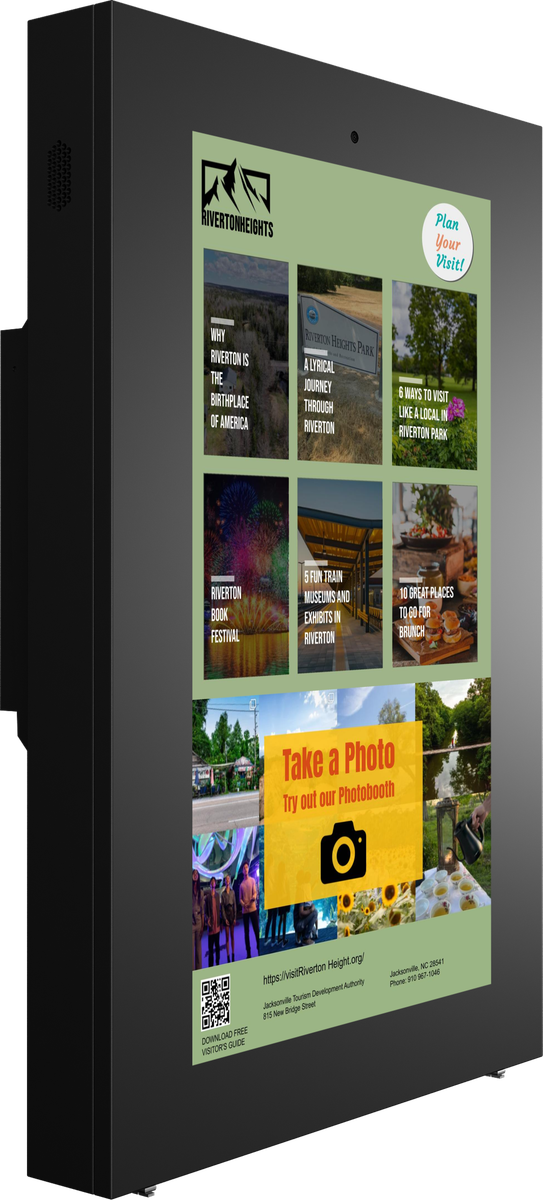 W2E43 Outdoor Wallmount Tablets 43" Touch Screen Digital Signage IP65 – 1