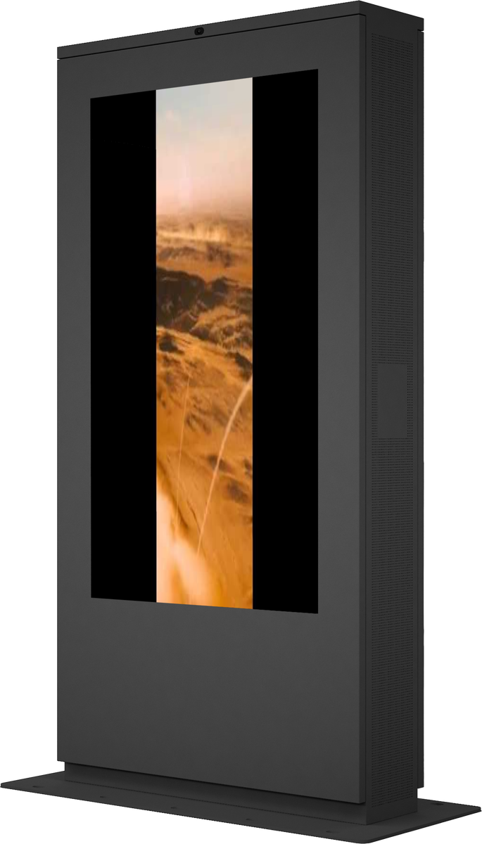 75 Double Sided High Brightness Outdoor LCD Monitor Mockup 2