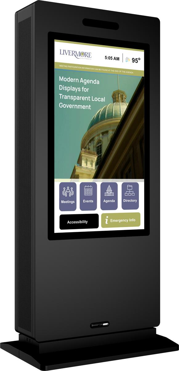 IP-65 55 inches touch screen kiosk dual sided