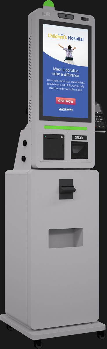 Universal Pay CashBox Cash Acceptor Flex Series self-order kiosks Mockup real image 7