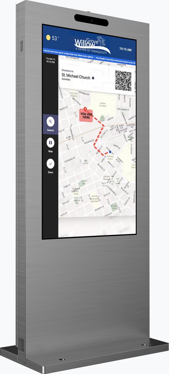 Outdoor SteelGuard 65" Touch Screen Digital Signage